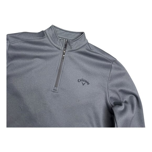 CALLAWAY GOLF Soft Shell Quarter Zip Casual Stretch Jacket Mens Large - Picture 2 of 5